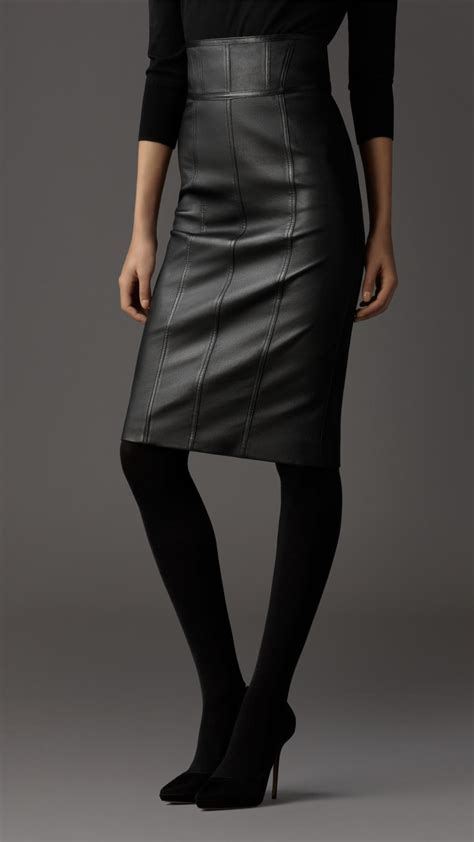 burberry black skirt